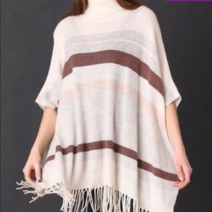 NWOT Anthropologie cashmere poncho sweater